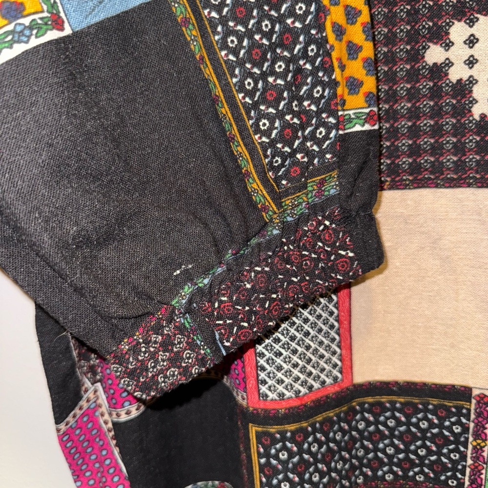 Eclectic Multicolor Jogger Pants With Patchwork Design - Nwot View 5